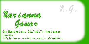 marianna gomor business card